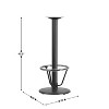 Flash Furniture 18'' Round Restaurant Table Base with 3'' Dia. Bar Height Column and Foot Ring - 4 of 4