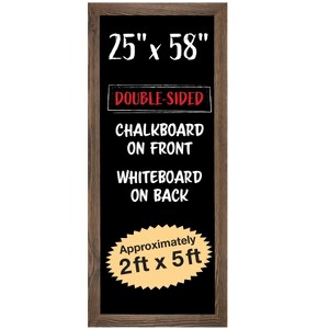 Excello Global Products Extra Large Gigantic Chalkboard Sign: 58"x25" Hangs in Both Directions/Reversible with Dry Erase Board on Back - 1 of 4