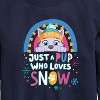 Boys' - Paw Patrol - Just A Pup Who Loves Snow Graphic Long Sleeve Fleece Sweatshirt - 2 of 4