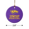 University of Wisconsin-Stevens Point Pointers Logo Porcelain Holiday Christmas Tree Ornament - 3 of 4