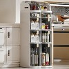 Acekool 4-Tier Slim Plastic Storage Cabinet with Drawers – Space-Saving Waterproof Organizer for Bathroom, Kitchen & Laundry - 4 of 4