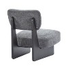 Kumasinova Accent Chairs Set of 2,Modern Armless Chairs with Polyester Upholstery&Wood Base,Comfy Reading Chairs for Living Room,Bedroom&Office - 4 of 4