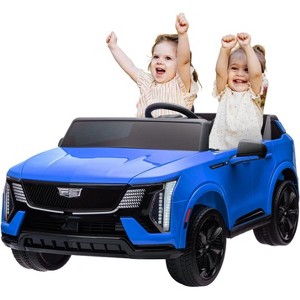 24V Kids Ride on Car Licensed Cadillac 2 Seater Ride on Truck Toy Battery Powered Electric Car for Toddlers, with Remote Control, Spring Suspension - 1 of 4