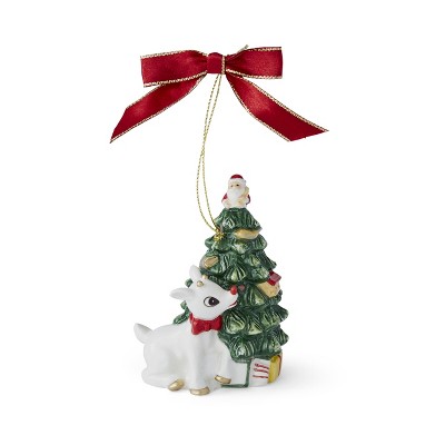 Spode christmas tree candy cane ornament