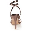 Journee Collection Womens Waverlee Open Toe High Stiletto Pumps Brown 8.5 - 3 of 4