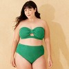 Women's Pucker Textured High Waist Medium Coverage Bikini Bottom - Shade & Shore™ - 3 of 3