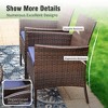 Captiva Designs 7Pc Patio Dining Oil Finished Tabletop Acacia Wood Table & Rattan Chairs - 4 of 4