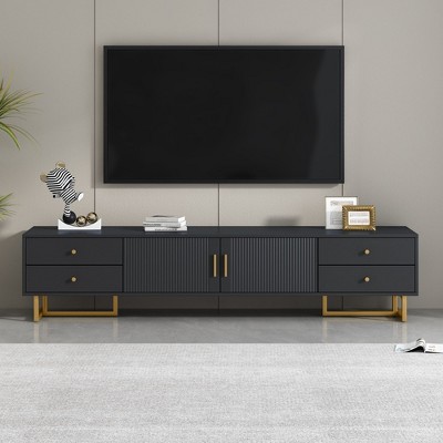 CAVINAS TV Stand Modern Large TV Stand with Storage Entertainment Center TV Console Cabinet