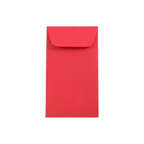 Jam Paper #5.5 Coin Business Colored Envelopes 3.125 X 5.5 Red Recycled ...