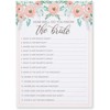Blue Panda Set of 5 Pink Floral Bridal Shower Games for 50 Guests, Engagement Party Activities, 5 x 7 In - image 4 of 4