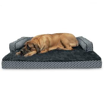 FurHaven Plush & Decor Comfy Couch Orthopedic Sofa-Style Dog Bed
