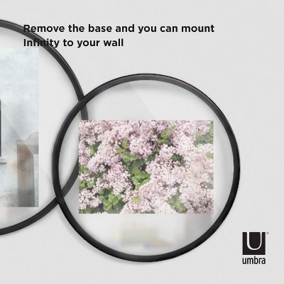 Black Iron 4x6 Floating Tabletop and Wall Picture Frame