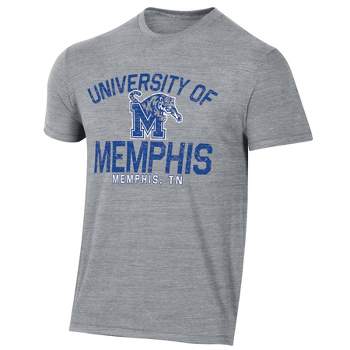 NCAA Memphis Tigers Men's Gray Tri-Blend T-Shirt