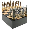 WorldWise Imports Chess Set - Knights in Armor Resin Chessmen on Black/Maple Chest - 2 of 2