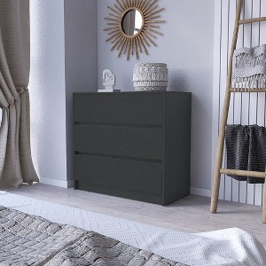 CAVINAS 3-Drawer Dresser,Modern Wide Chest of Drawers with Metal Handles,Matte Finish Storage Cabinets for Living Room,Entryway - 1 of 4
