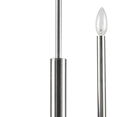 Renzetti 6-Light Nickel Candle Chandelier with Adjustable Height