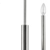 Ink+Ivy 6-Light Renzetti Contemporary Candelabra Styled Chandelier Silver: Ceiling Uplight, Adjustable Height - 4 of 4