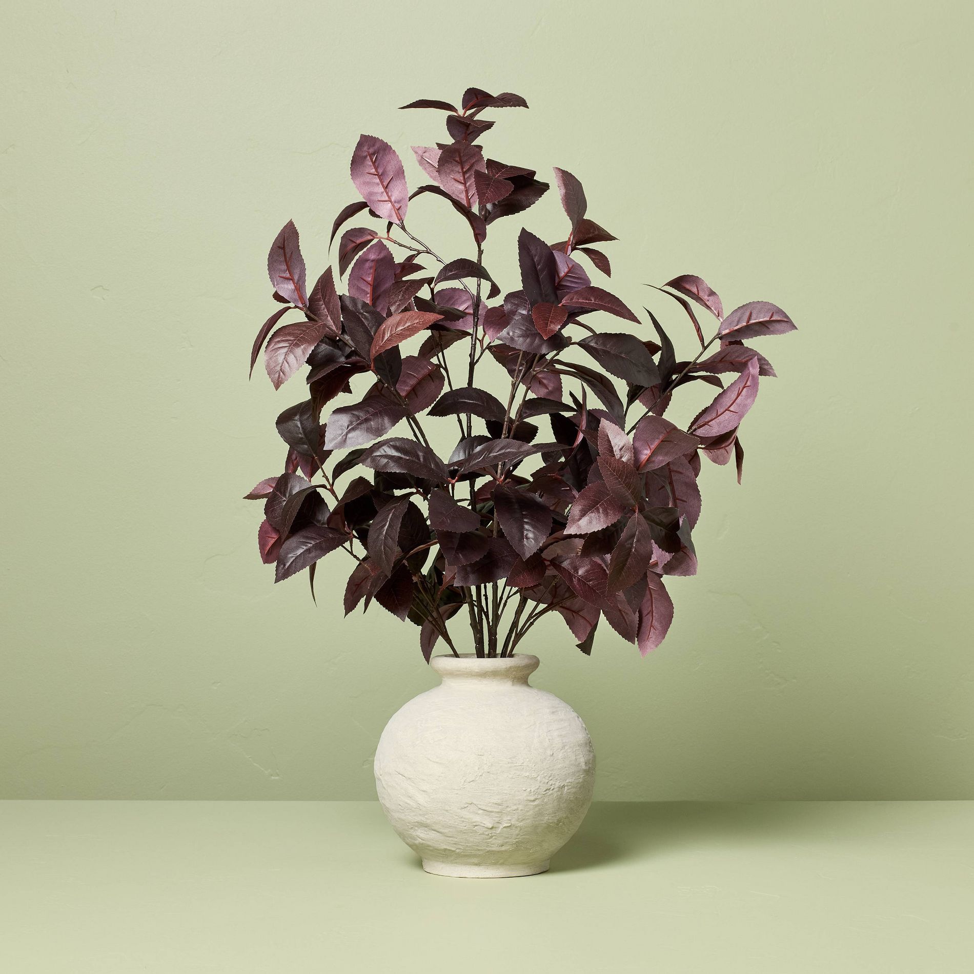 Black Plum Leaf Artificial Fall Arrangement - Hearth & Hand™ with Magnolia