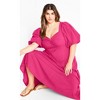 Women's Plus Size Hermione Dress - pink | CITY CHIC - 3 of 4
