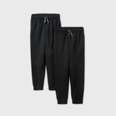 black thick joggers