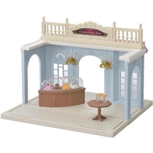 Calico Critters Town Series Creamy Gelato Shop, Fashion Dollhouse Playset  with Furniture and Accessories
