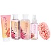 Freida & Joe  Pink Peony Fragrance Spa Collection in Natural Wood Plant Box Bath & Body Gift Set - 2 of 4