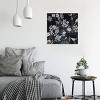 Pale Gray Botanical on Black by Miri Eshet Unframed Wall Canvas - iCanvas - 3 of 3