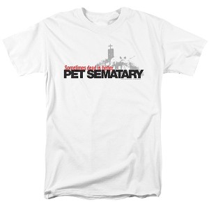Pet Sematary Logo Adult T-Shirt White - 1 of 4