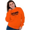 Halloween Scarier Without A Costume Sweatshirt for Men or Women Brisco Brands - 4 of 4