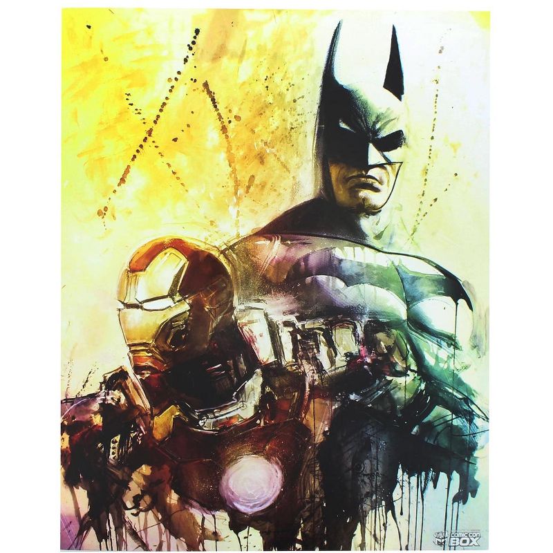 Toynk Batman & Iron Man Limited Edition 8x10 Inch Art Print by Rob Prior, 1 of 4