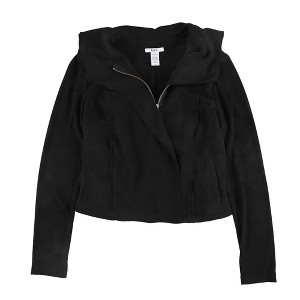 bar III Womens Off-The-Shoulder Bomber Jacket - 1 of 2