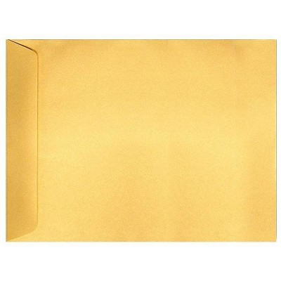 LUX 9 x 12 Open End Envelopes 250/Box Gold Metallic 4894-07-250