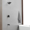 Single-Handle 2-Spray Rainfall Square Shower Faucet 2.5 GPM with High Pressure Tub Spout - 2 of 4