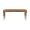 Christopher Knight Home Brinkdale 40" Outdoor Acacia Wood Coffee Table with Slatted Top and Carved Legs - 2 of 4