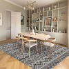 Washable Vintage Boho Striped Area Rug - Non-Slip Non-Shedding Stain Resistant Low Pile Soft Carpet for Living Room Bedroom Home Office - 2 of 4