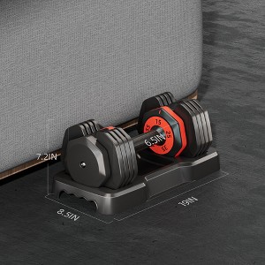 Sapphtopaz 5 in 1 Single Adjustable Dumbbell Free Weight Set with Anti-Slip Metal Handle, Multi-Functional Dumbbell for Full-Body Home Gym Workouts - 1 of 4