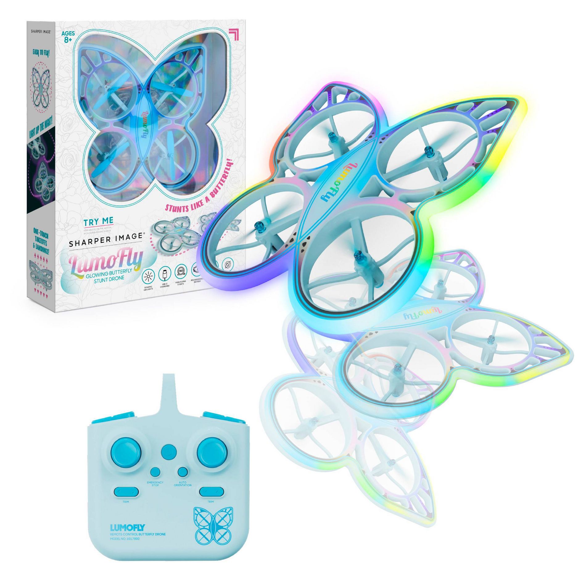 Sharper Image Drone Lumo Fly - Purple/Pink