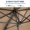 Heynemo Cantilever Umbrella, Large Umbrella, Patio Umbrella with Base & 360° Rotation & Tilt Adjustment, Heavy Duty Offset Deck Umbrella - 3 of 4