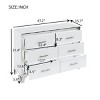 Elegant 6-Drawer Dresser and Two Nightstands Suite,Modern Storage Suite for Bedroom & Living Room-Maison Boucle - 3 of 4
