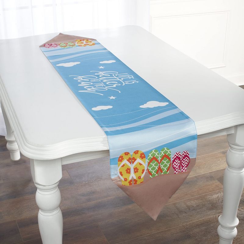 The Lakeside Collection Flip-Flop Table Runner or Set of 4 Placemats, 5 of 6