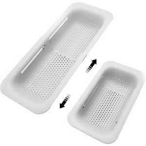 Collapsible Sink Colanders and Strainers Basket Over the Sink Colander Collapsible Colander Extendable Plastic Fruit - 1 of 4