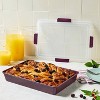 9"x13" Nonstick Aluminized Steel Cake Pan Set with Lid - Figmint™ - 2 of 4