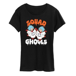 Women's - Dr. Seuss - Squad Ghouls Thing 1 and Thing 2 Short Sleeve Graphic T-Shirt - 1 of 4