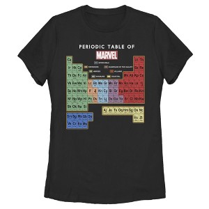 Women's Marvel Periodic Table of Favorite Heroes T-Shirt - 1 of 3