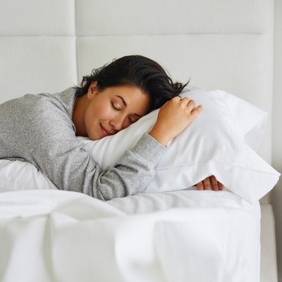 Bright White Egyptian Cotton Sateen Queen Pillowcases Set