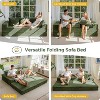 MAXYOYO Sofa Bed, 4 in 1 Foldable Floor Sofa Couch in A Box with 2 Cup Holders, Convertible 3 Seater Boneless Couch, No Assembly Required - 4 of 4