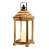 Elida 18.25" Outdoor Lantern - Light Brown - Safavieh. - image 3 of 4