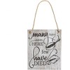 Juvale 3 Pack Wood Farmhouse Signs for Kitchen Home Decor, 3 Rustic Designs (7.8 x 9.36 in) - 2 of 4