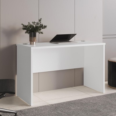 INFURNIC Desks Writing Desk Compact Minimalist Design with Ample Workspace for Modern Interiors, White, 20.9"*47.2"*29.5"