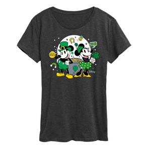 Women's - Disney - Mickey And Minnie Pot Of Gold Short Sleeve Graphic T-Shirt - 1 of 4
